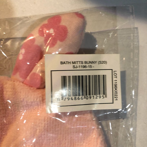 NEW STEPHEN JOSEPH BATH MITT FOR BABY ——BUNNY - Picture 4 of 5